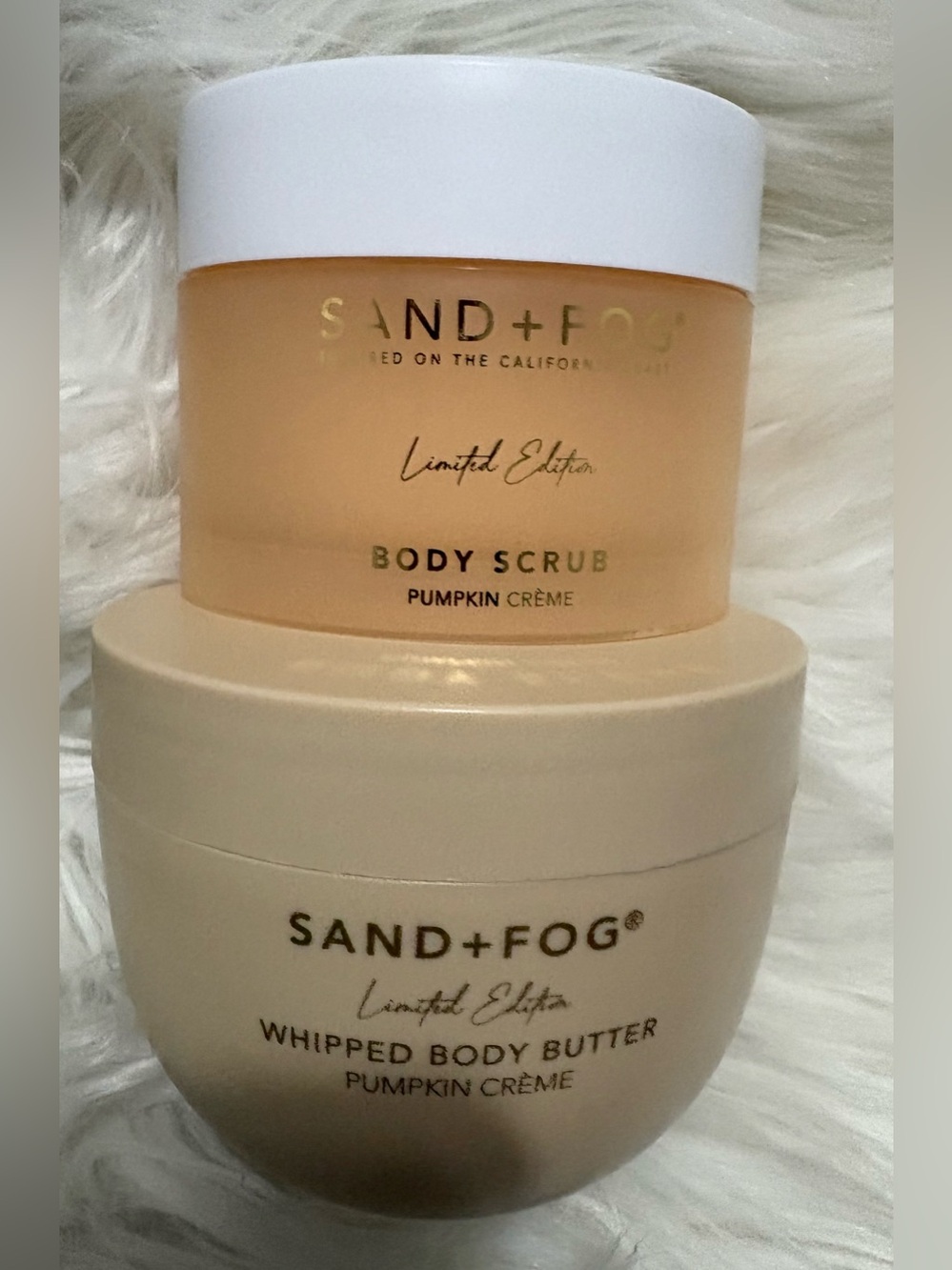 Sand + Fog Limited Edition Pumpkin Crème Body Scrub & Whipped Body Butter Bundle